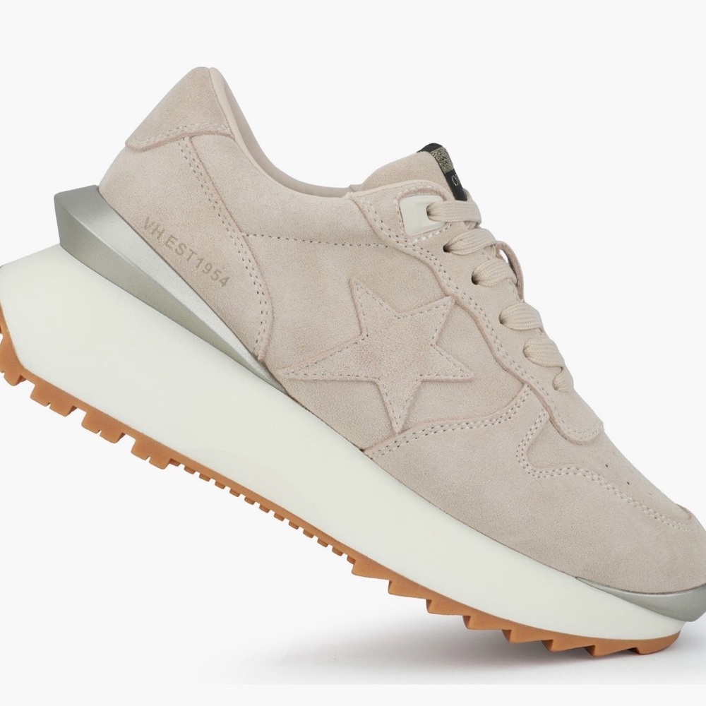 NEW Vintage Havana Major Platform Sneaker Stone Suede Sz 6.5